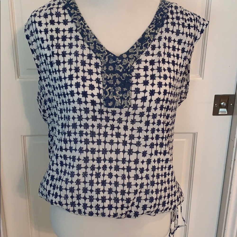 Lucky Brand John Robshaw cotton boho tank top.